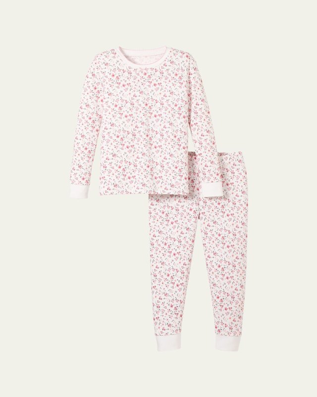 Kid's Pima Cotton Snug Fit Pajama Set, Size 2-14